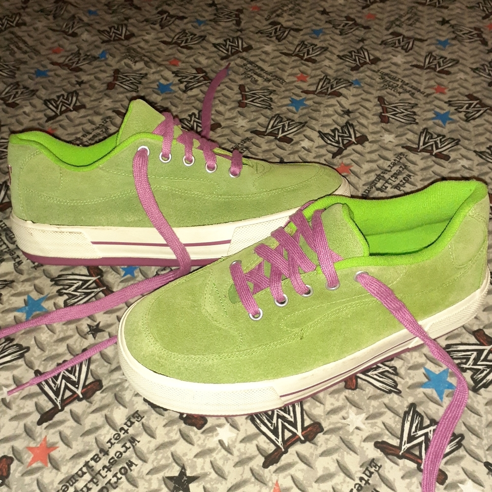90s Vintage VS Green Pink Watermelon Shoes Skate
